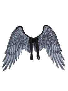 Black Non-Woven Fabric Angel Wings For Cosplay Decoration - Black - View 2
