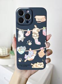 卡通貓手機殼 - 彩色 - 查看 2