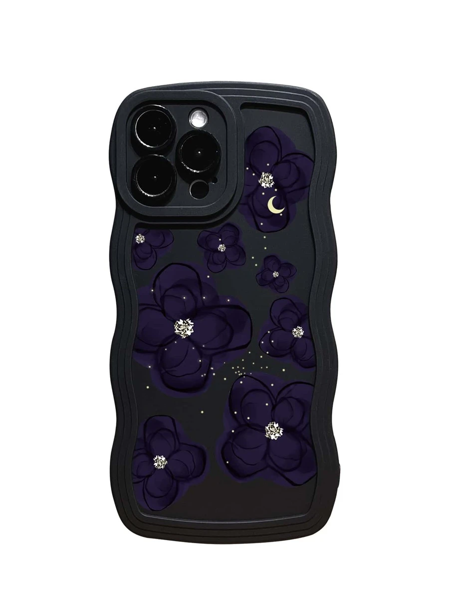 Ốp điện thoại chống rơi họa tiết hoa - Nhiều màu - Xem 1