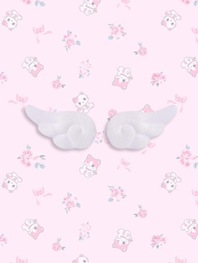 ROMWE 2pcs Wing Decor Hair Clip Cute Valentines Claw Clips Hair Claws Hair Barrettes