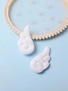 ROMWE 2pcs Wing Decor Hair Clip Cute Valentines Claw Clips Hair Claws Hair Barrettes