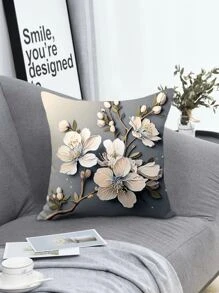 1入組印花裝飾抱枕套不附帶枕芯現代編織織物靠墊套裝飾 - 彩色 - 查看 1