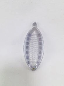 Clip de banana para el pelo con diseño de diamante de imitación hueso de pescado - Multicolor - Ver 2