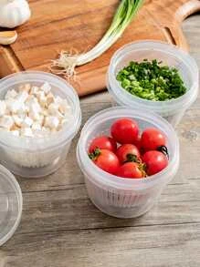1pc PP Food Storage Box, Minimalist Clear Food Storage Jar For Kitchen