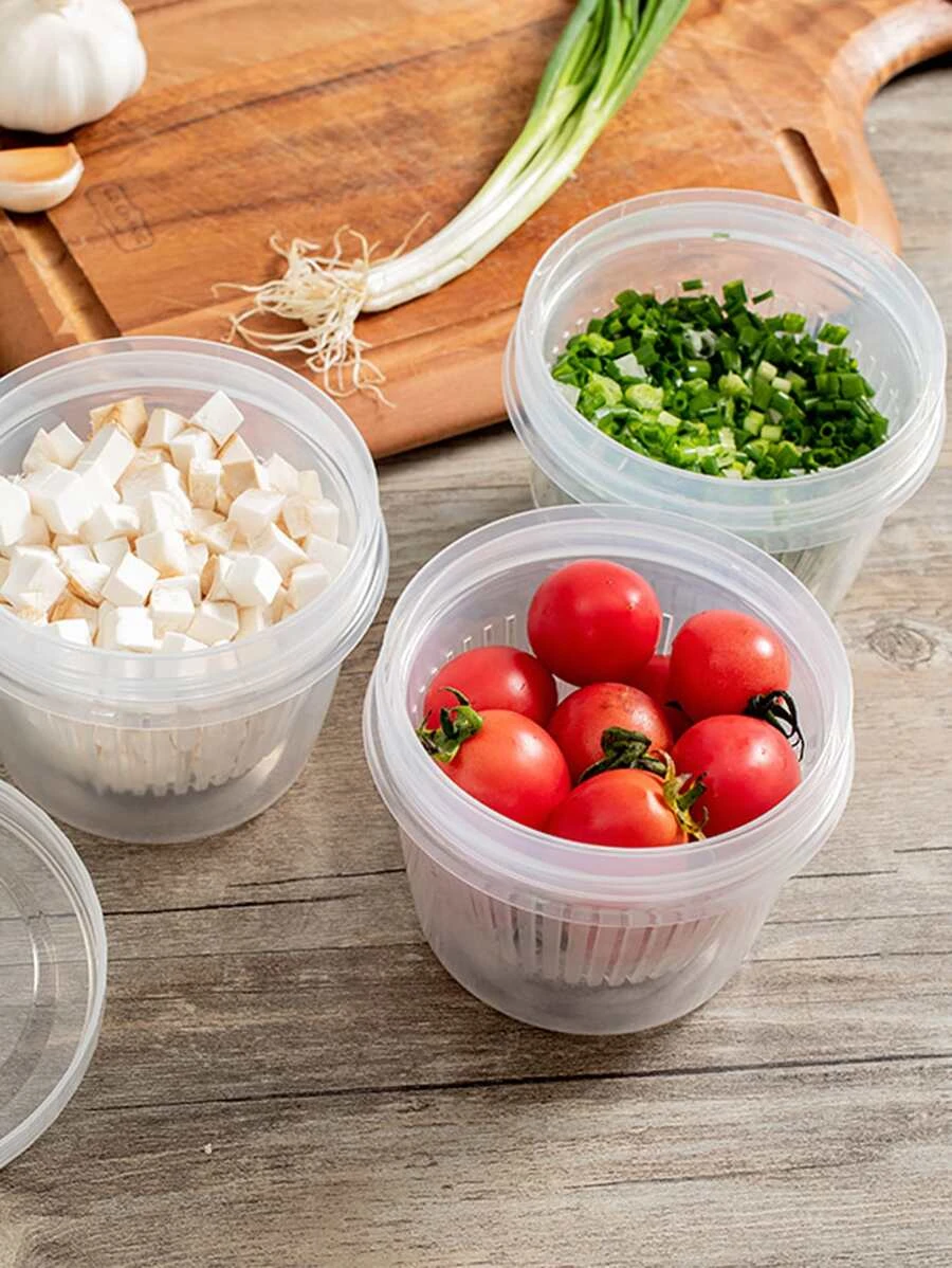 1pc PP Food Storage Box, Minimalist Clear Food Storage Jar For Kitchen