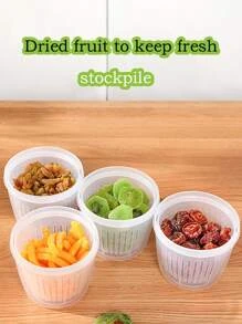 1pc PP Food Storage Box, Minimalist Clear Food Storage Jar For Kitchen