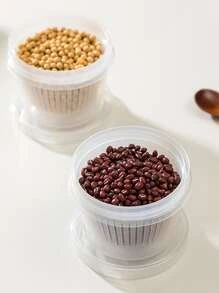 1pc PP Food Storage Box, Minimalist Clear Food Storage Jar For Kitchen