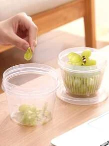 1pc PP Food Storage Box, Minimalist Clear Food Storage Jar For Kitchen