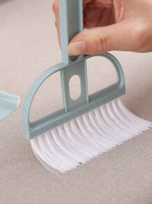 2pcs/set Plastic Mini Broom With Dustpan, Pink Garbage Cleaning Tool For Home - Pink - View 5