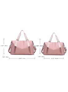 1 cái túi đào tạo màu rắn - Hồng - Xem 3