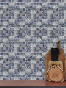 6片馬賽克圖案防水自粘裝飾貼紙 - 彩色 - 查看 4