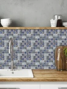 6片馬賽克圖案防水自粘裝飾貼紙 - 彩色 - 查看 5