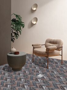 2 piezas Palo PVC piso clásico con patrón de madera impermeable autoadhesivo piso azulejo para casa - Multicolor - Ver 5