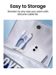 UGREEN PD20W Schnellladekabel kompatibel mit iPhone 14 13 12 Pro Max, MFi-zertifiziertes Lightning-Kabel, Geschenk für Freundin, weiches, farbiges Silikonkabel, Nan Schnellladung, MFi-zertifiziert