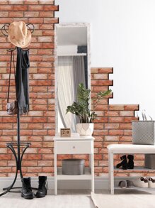 1pc PVC Wall Paper, Creative Brick Pattern Wall Adhesive Roll For Home - Multicolor - View 5