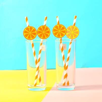 4入組/套可愛水果裝飾一次性廚具適用於派對