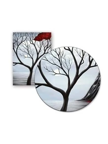 3 Cái/bộ Vải Không Dệt Tranh Có Khung, Hiện Đại Hoa Văn Cây Treo Tường Tranh Nghệ Thuật Cho Trang Trí Tường Nhà - Nhiều màu - Xem 3