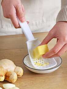 1pc ABS Colander Spoon, White Multifunction Long Handle Colander Spoon For Kitchen - White - View 2