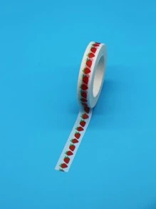 1卷草莓圖案和紙膠帶 - 彩色 - 查看 2