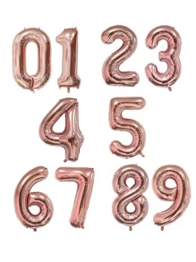 1入組40寸數字形狀現代鋁數字形狀裝飾氣球適用於節日