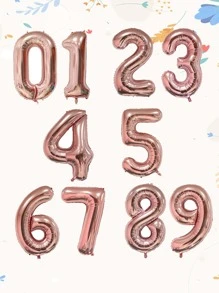 1入組40寸數字形狀現代鋁數字形狀裝飾氣球適用於節日