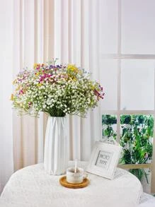 1 件人造满天星，人造花束，人造花逼真的仿真花盛开 DIY 工艺新娘花束家居餐桌客厅装饰，室内室外装饰，餐桌装饰，餐桌摆饰，人造花，塑料花，情人节，礼物 - 淺藍色 - 查看 6
