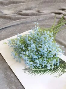 1 件人造满天星，人造花束，人造花逼真的仿真花盛开 DIY 工艺新娘花束家居餐桌客厅装饰，室内室外装饰，餐桌装饰，餐桌摆饰，人造花，塑料花，情人节，礼物 - 淺藍色 - 查看 1