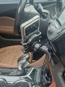 1入組汽車出風口手機座 - 黑色 - 查看 2