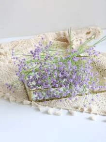 1 PC Gypsophila nhân tạo, Bó hoa nhân tạo, Hoa giả Mô phỏng thực tế Hoa nở Thủ công DIY Bó hoa cô dâu Trang chủ Bàn trang trí phòng khách, Trang trí ngoài trời trong nhà - Màu tím hoa cà - Xem 4