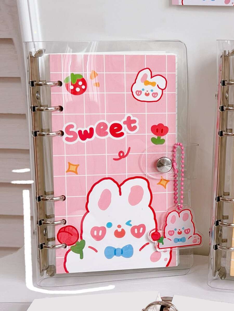 1pc Cartoon Rabbit Pattern Loose-leaf Notebook | SHEIN USA