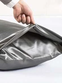 1對枕頭簡約緞面枕套