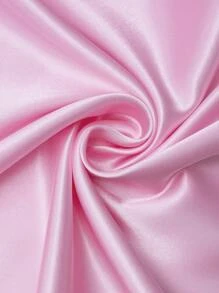 1 Màu Hồng Vỏ Gối Không Chất Độn, Tối Giản Satin Vỏ Gối Cho Giường, Tất Cả Các Mùa - Hồng - Xem 5