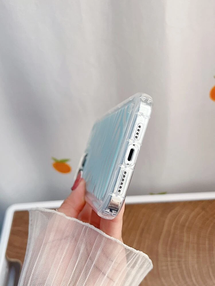 Zebra Striped Clear Phone Case