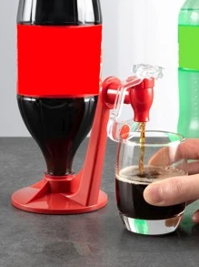 1入組塑膠飲料瓶倒置飲水機極簡飲水機 - 紅色 - 查看 1