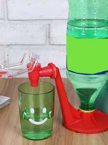 1入組塑膠飲料瓶倒置飲水機極簡飲水機 - 紅色 - 查看 2