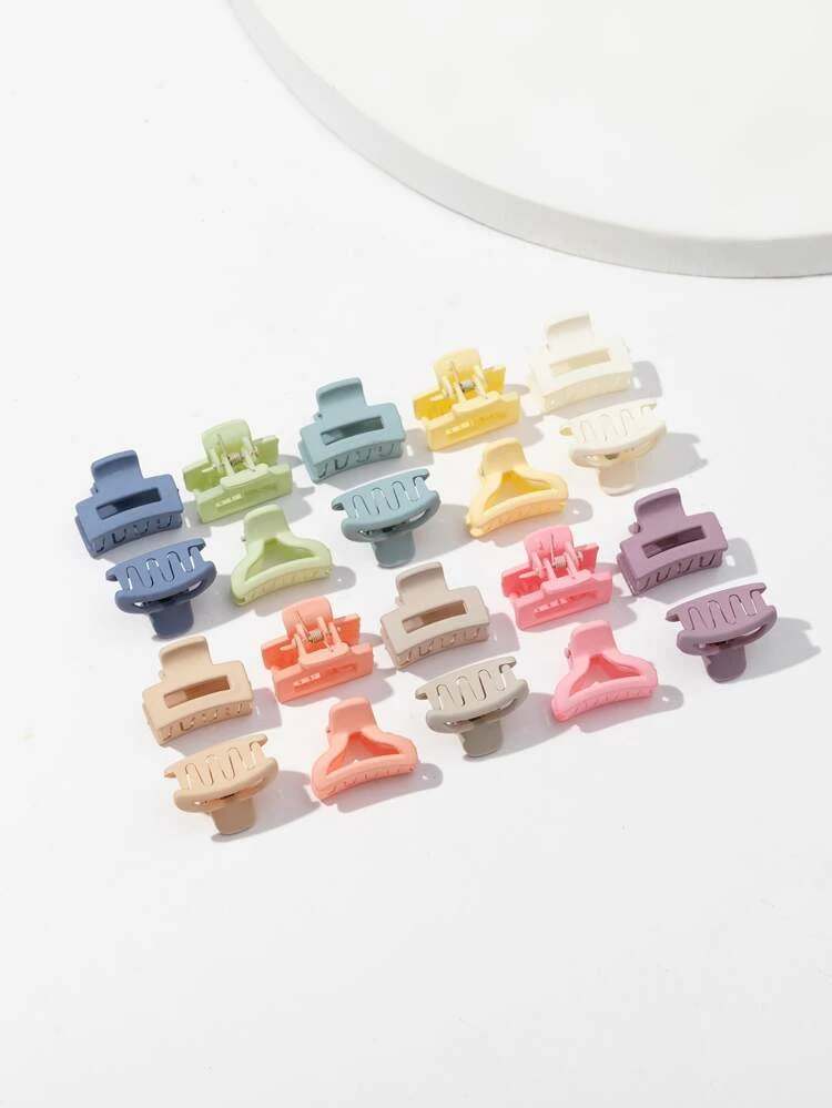 20pcs Solid Hair Claw