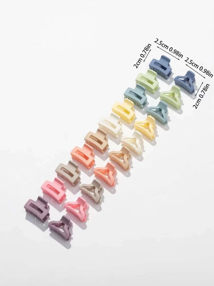 20pcs Solid Hair Claw