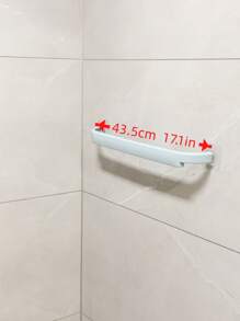 1pc Blue Towel Bar, Nordic Plastic Towel Rack For Bathroom - Multicolor - View 2