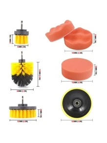 20入組汽車清潔刷套裝,細節刷、洗手套、電鑽刷工具,適用於汽車清潔