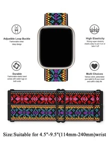 2 件/套弹性尼龙单圈表带，兼容三星 Galaxy Watch 6 5 4 40 毫米 44 毫米、Galaxy Watch 5 Pro 表带 45 毫米/Watch 6 4 经典表带 42 毫米 46 毫米 43 毫米 47 毫米/Active 2 男女款，柔软尼龙弹性编织表带，适用于 20 毫米 22 毫米，可作为学生返校礼物 - 彩色 - 查看 4