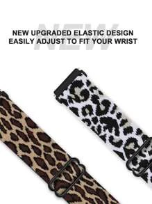 2 件/套弹性尼龙单圈表带，兼容三星 Galaxy Watch 6 5 4 40 毫米 44 毫米、Galaxy Watch 5 Pro 表带 45 毫米/Watch 6 4 经典表带 42 毫米 46 毫米 43 毫米 47 毫米/Active 2 男女款，柔软尼龙弹性编织表带，适用于 20 毫米 22 毫米，可作为学生返校礼物 - 黑與白 - 查看 4