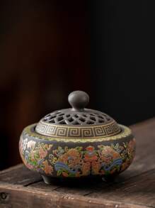 1入組陶瓷香爐復古設計家用香爐 - 彩色 - 查看 1