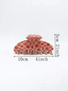 Floral Pattern Hair Claw - Multicolor - View 3
