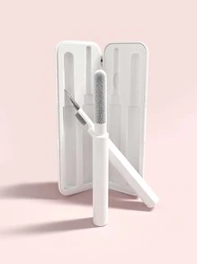 Bộ làm sạch tai nghe đa năng 2 chiếc có hộp lưu trữ Tương thích với AirPods - trắng - Xem 1