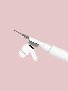 Bộ làm sạch tai nghe đa năng 2 chiếc có hộp lưu trữ Tương thích với AirPods - trắng - Xem 2