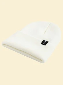 JZML 男士字母贴片装饰休闲便帽秋季休闲装 - 白色 - 查看 3