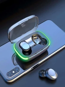 Sound Insulation In-ear Design Waterproof Breathing Light Voice Control Type-C Wireless Headphone - Black - View 1