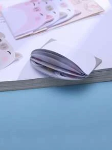 3pcs Cartoon Animal Pattern Sticky Note - Grey - View 3