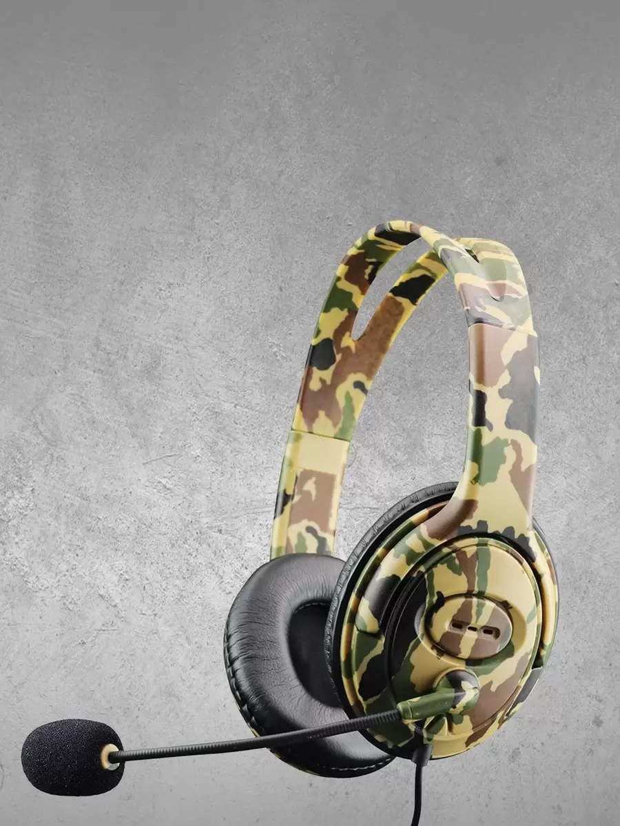 Camo Pattern Teaching Computer Over Ear Headset | SHEIN USA