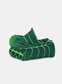 1 chiếc Chăn Họa Tiết Lá, Chăn Sofa Phòng Khách Xanh Sáng Tạo - Nhiều màu - Xem 3